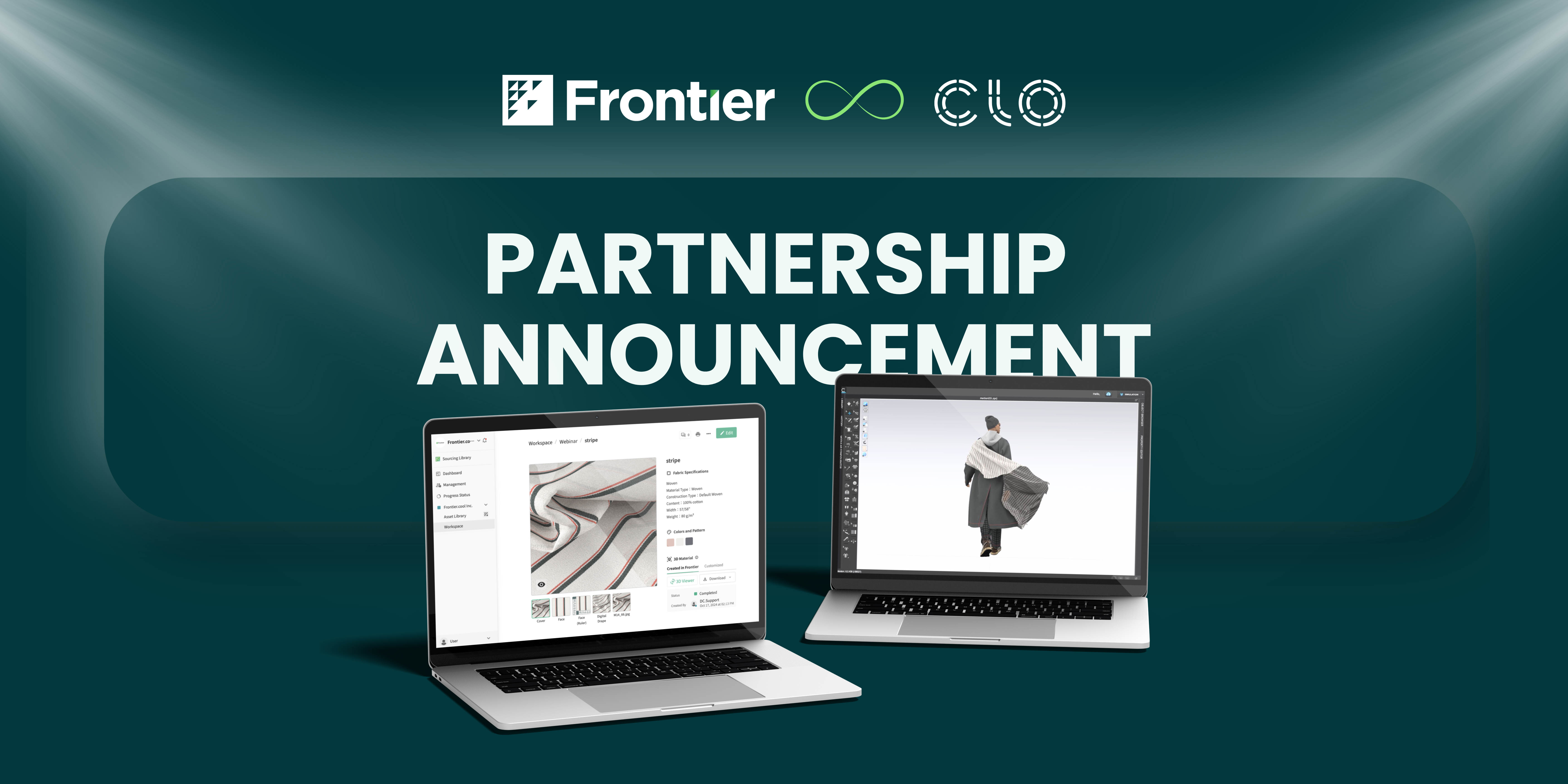 Image of Frontier.cool Partners with CLO Virtual Fashion